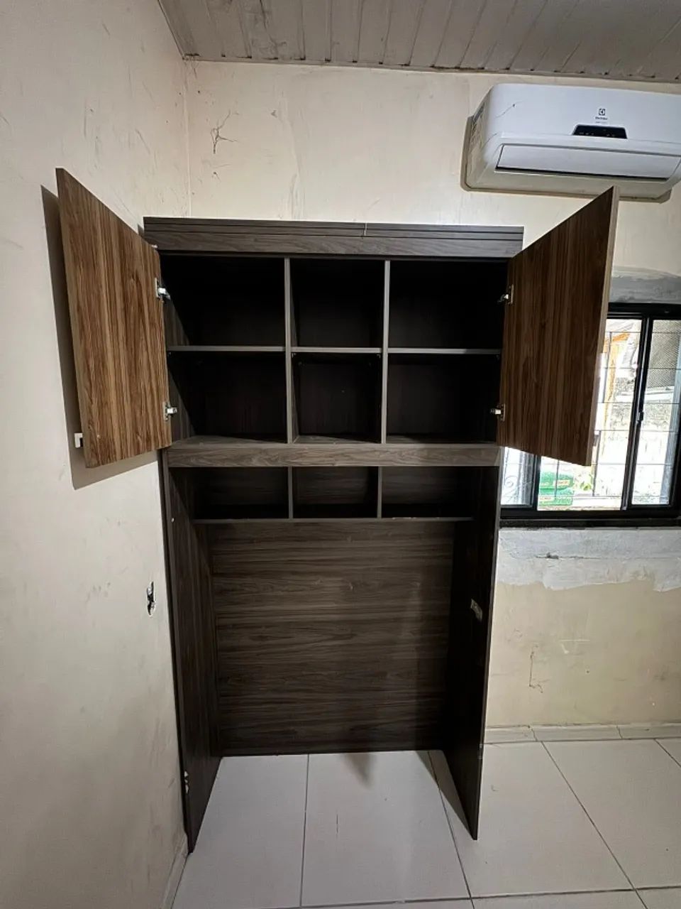 Móveis de Quarto Solteiro: Módulo Aéreo + Guarda-Roupa de Canto - Foto 2