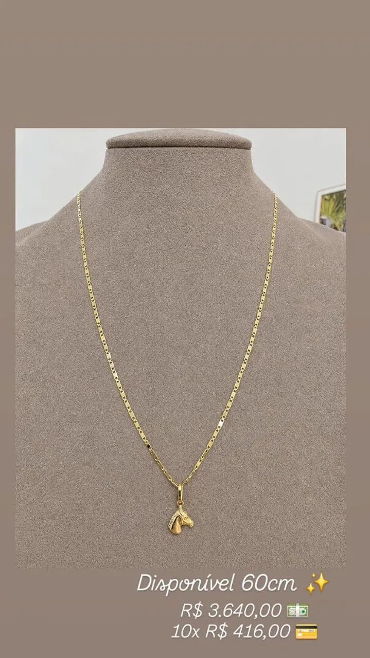 Corrente com pingente Ouro 18k