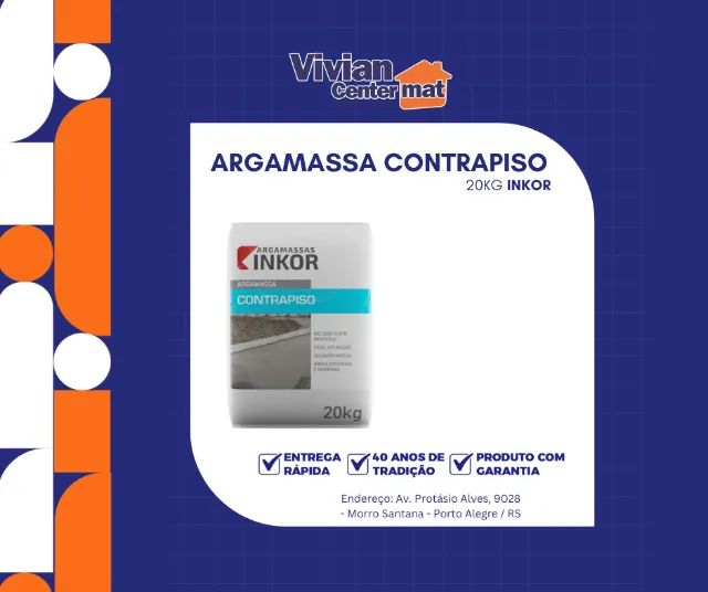 Argamassa Contrapiso 20kg Inkor