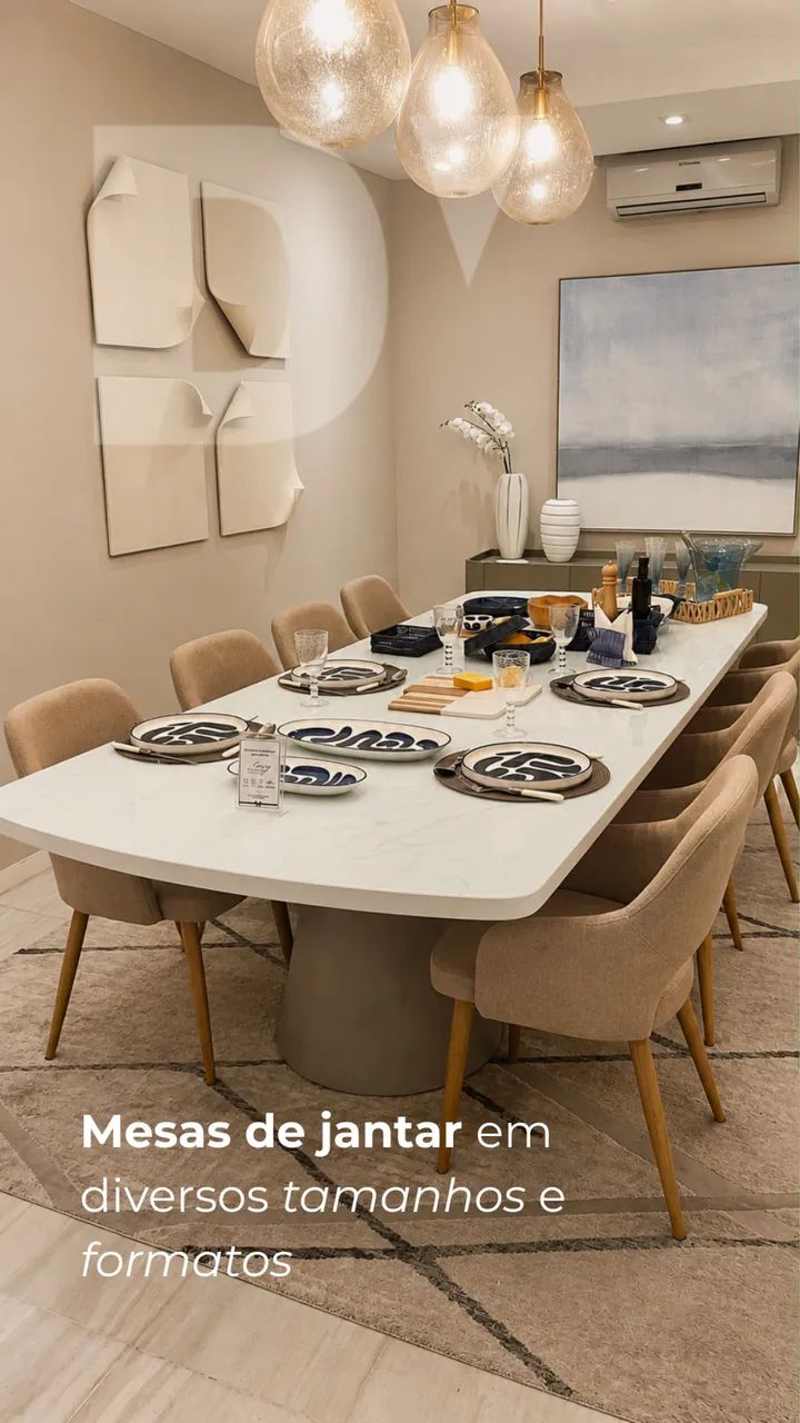 Mesa de Jantar 10 lugares em Mármore  - Foto 4