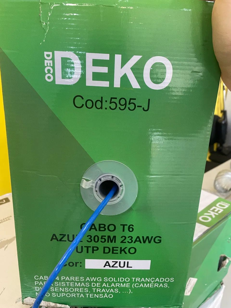 5 Caixas de Cabo de 305 metros rede deko t6 30 % cobre 