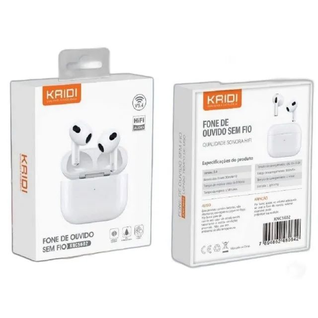 Fone de Ouvido Kaidi Knc-5602 Bluetooth 5.4 Potencia e Conforto Loja Coimbra Computadores - Foto 3