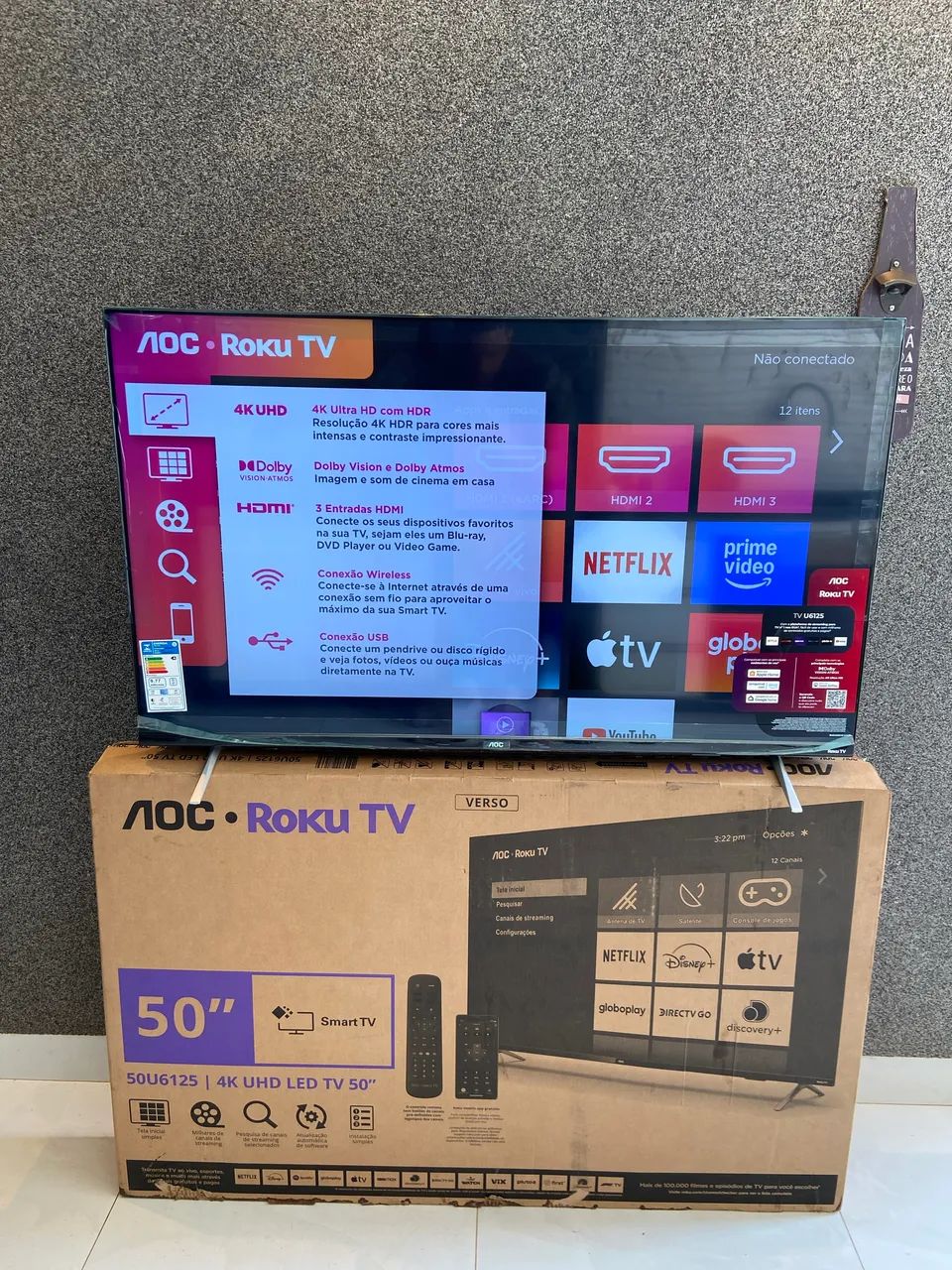 (PEGO TV MENOR) TV SMART 50 Polegadas 4K UHD - Foto 3