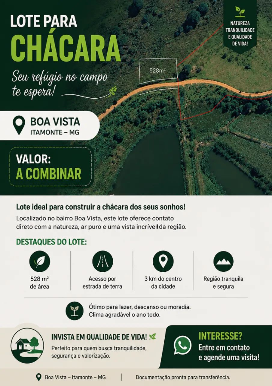Terreno para chácara. 