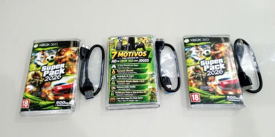 HD EXTERNO PARA XBOX 360 COMPATÍVEL COM QUALQUER MODELO DIVERSÃO GARANTIDA - Foto 4