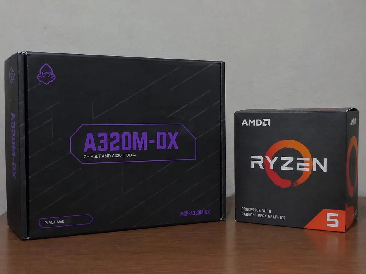 KIT Ryzen 5 + Placa mãe e Cooler  já montado