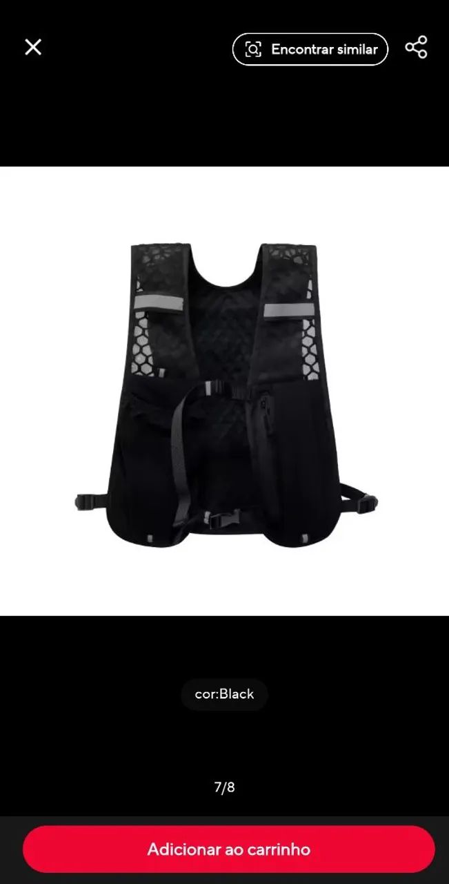 Colete de corrida leve com suporte para celular - Foto 3