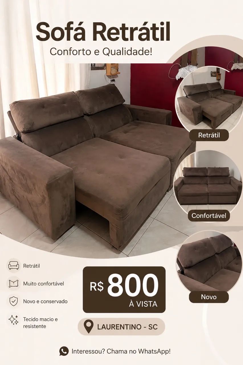 Vendo sofá semi novo