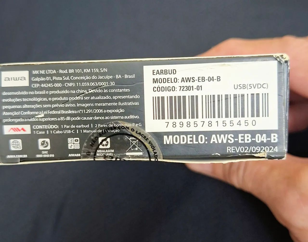 Fone AIWA Earbuds - Foto 4