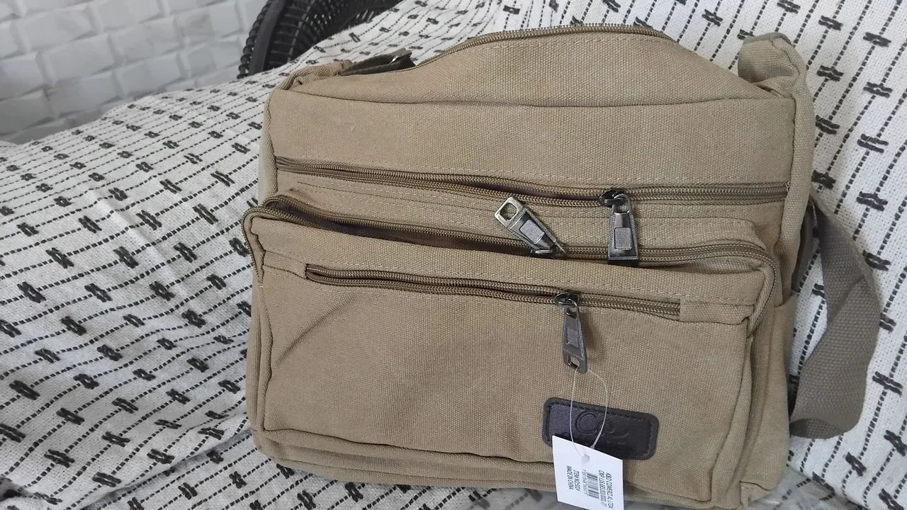 Bolsa masculina transversal 