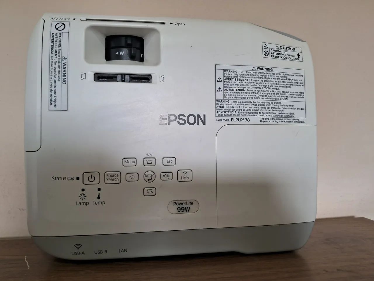 Projetor  Epson  99W   (wxga) - Foto 4