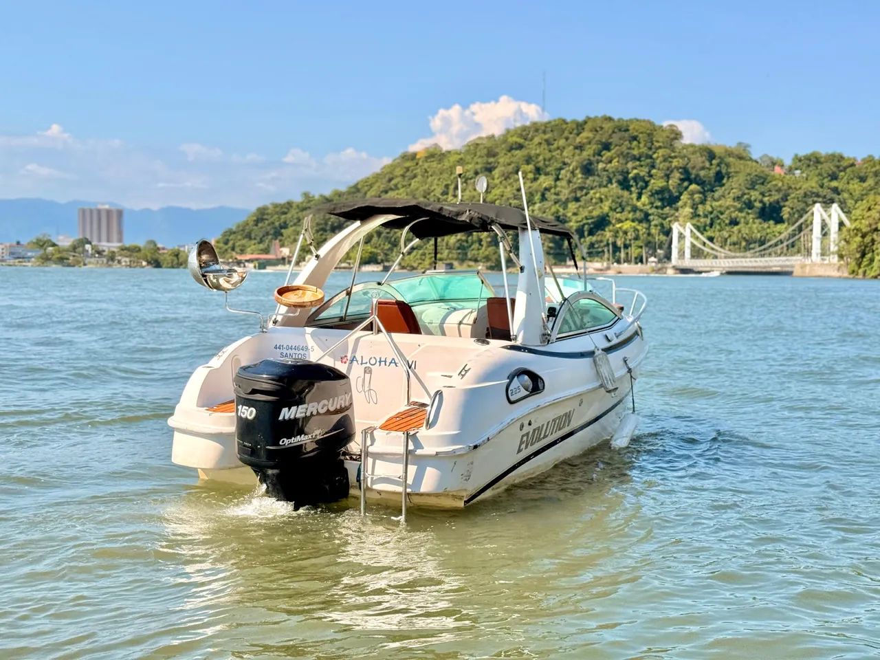 LANCHA EVOLUTION 225 CABINADA MERCURY 150HP IMPECÁVEL!!! - Foto 3