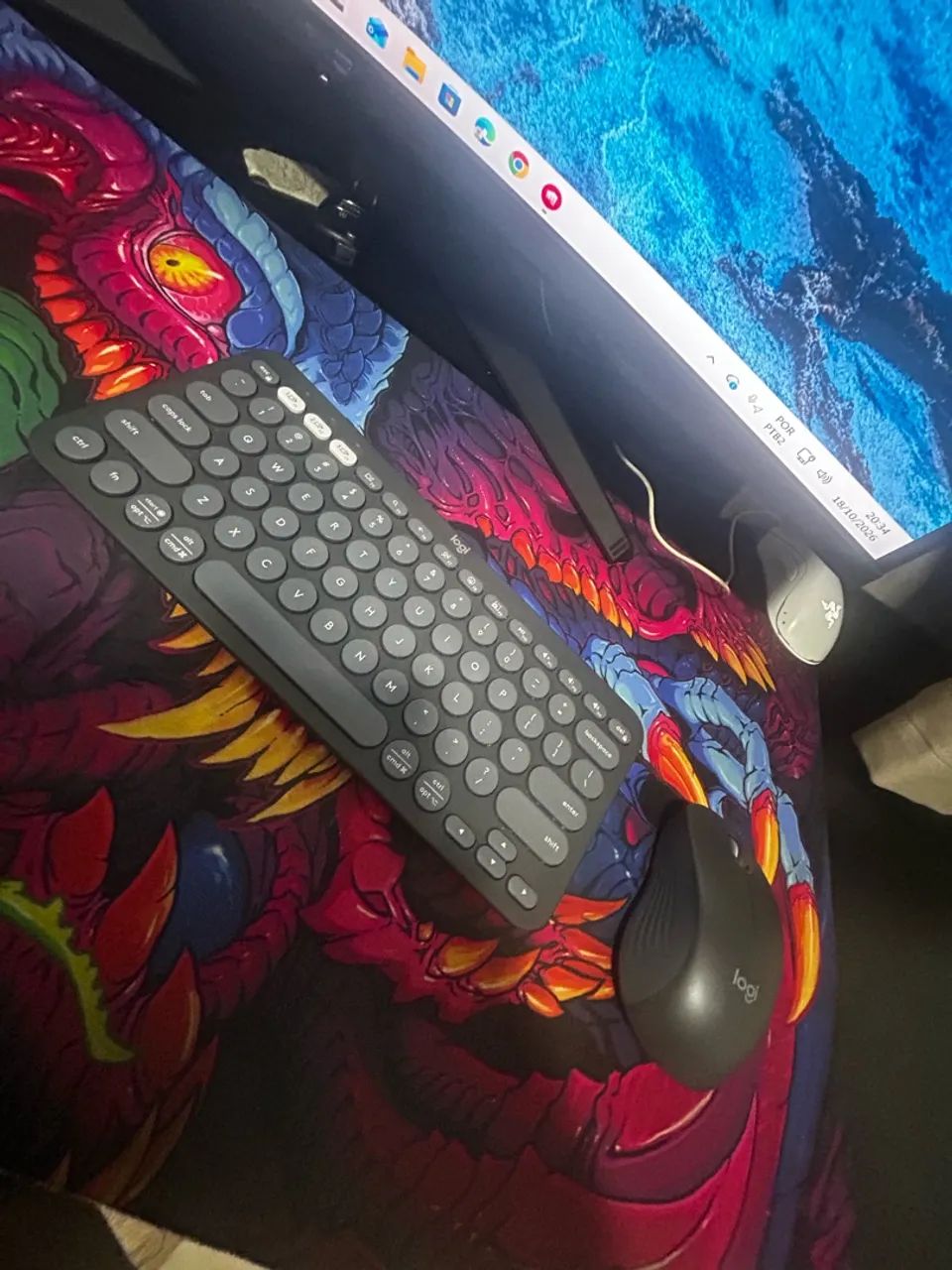 Kit mouse e teclado Logitech - Foto 2