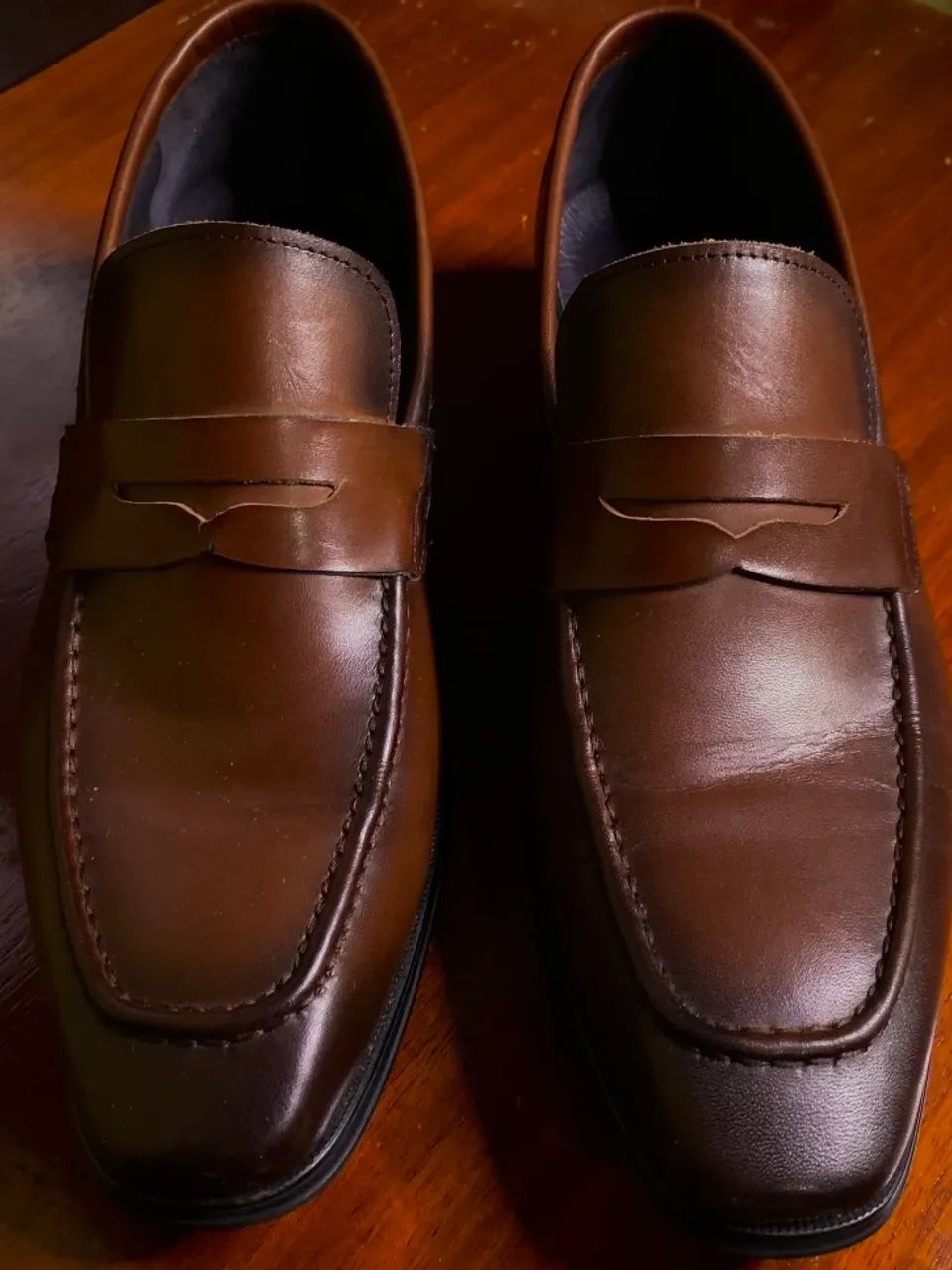 Sapato Loafer Penny Masculino Social | Marrom/Preto - Foto 2