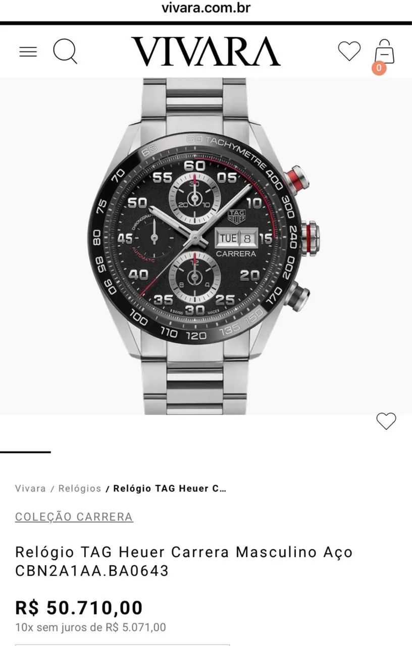 Relógio Tag Heuer Carrera  - Foto 4
