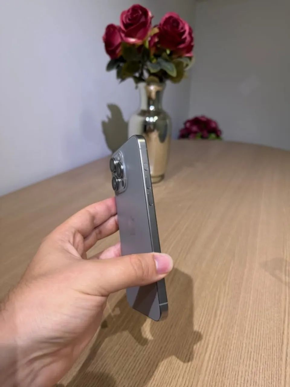 Iphone 15 Pro Max 256Gb Natural Titanium (IMPECÁVEL) - Foto 3
