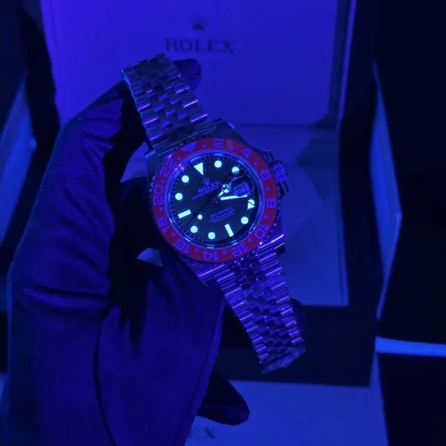  Relógio Rolex GMT Master II 126710BLRO Jubilee, ?Pepsi?RedBlue 40 Milímetros  - Foto 2