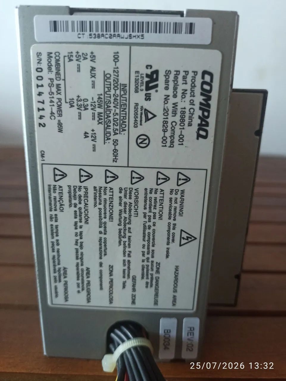 Fonte Original Compaq PS-5141-4C