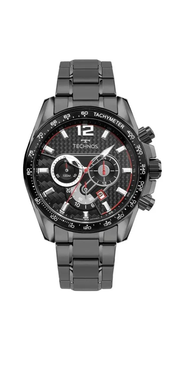 Relógio Technos Masculino Ts Carbon Grafite - Foto 3