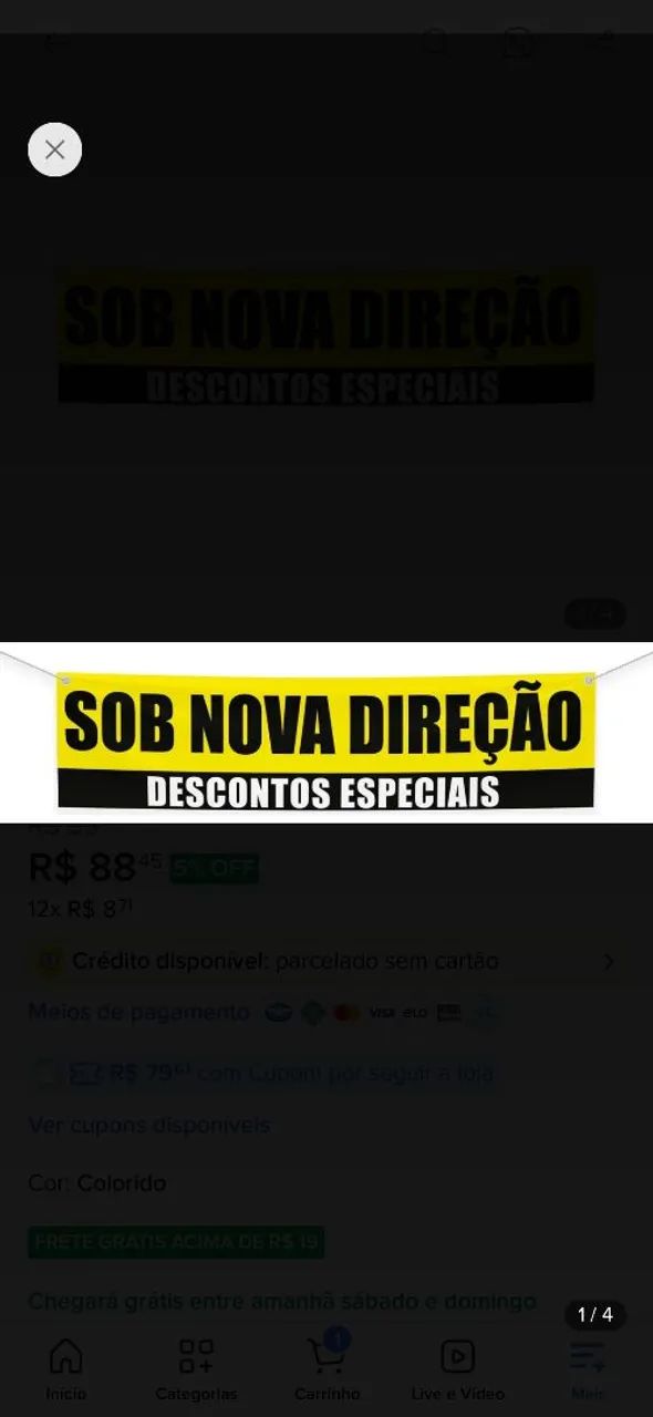 Cartaz Sob Nova Direção  - Foto 4