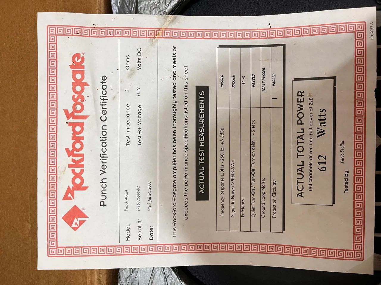 Punch Rockford Fosgate 400 a4 - Aparelhos de Som - Centro