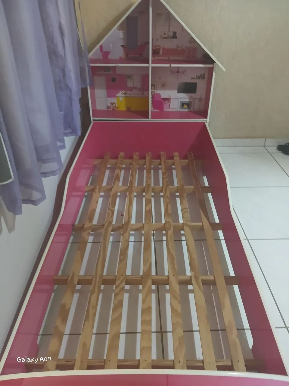 Cama Casinha Infantil Rosa Usada - Conservada - Foto 2