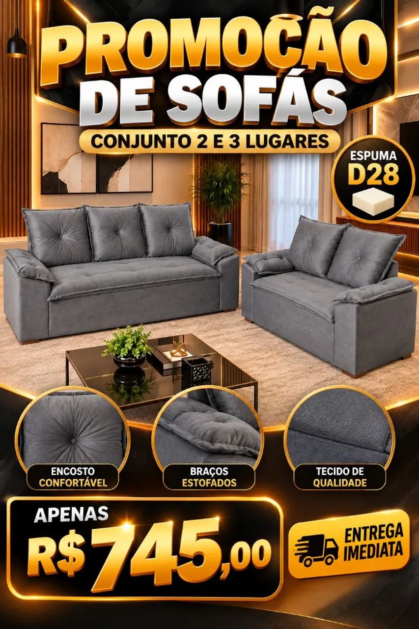 Lindo sofá 2 e 3 Lugares em promoção!!
