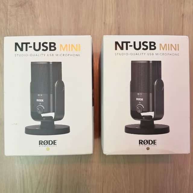 Kit com 2 Microfones Rode NT-USB Mini e 2 braços articulados Ulanzi LS26 - Foto 4