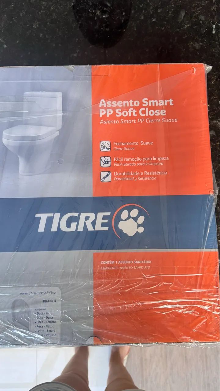 Assento sanitário smart pp soft close tigre - Foto 2