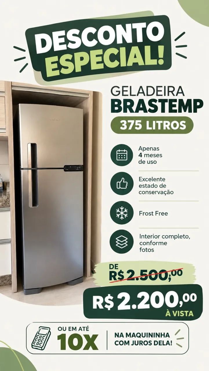 GELADEIRA BRASTEMP | vender logo!!!!