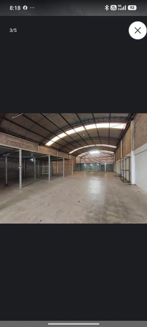 Alugo galpão Shell de 600 M2 mais 200m2 de mesanino  - Foto 2