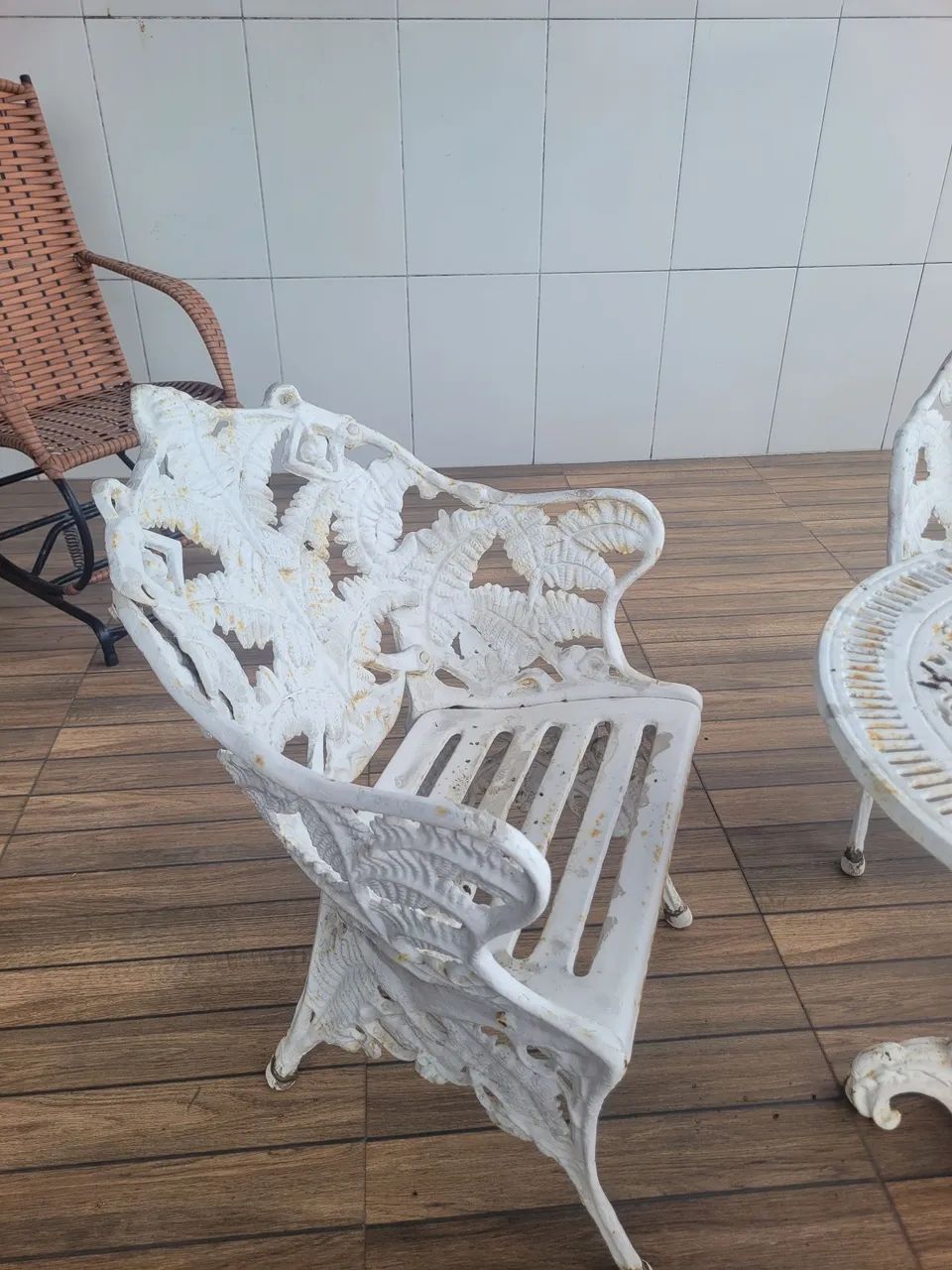 Jogo de jardim de ferro fundido - Foto 2