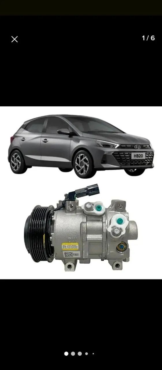 Compressor de ar condicionado do HB20 HB20S 2020