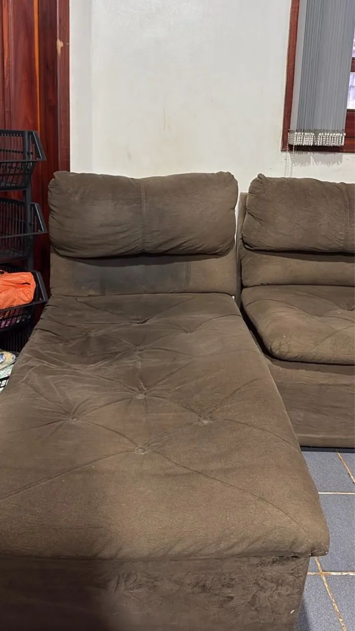 Sofá com chaise 4/3 lugares - Foto 2