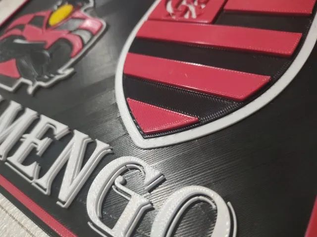 Placa decorativa Flamengo  - Feita em 3D - Foto 4