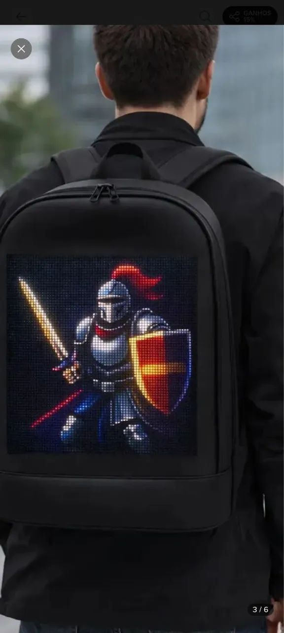 Mochila com tela - Foto 4