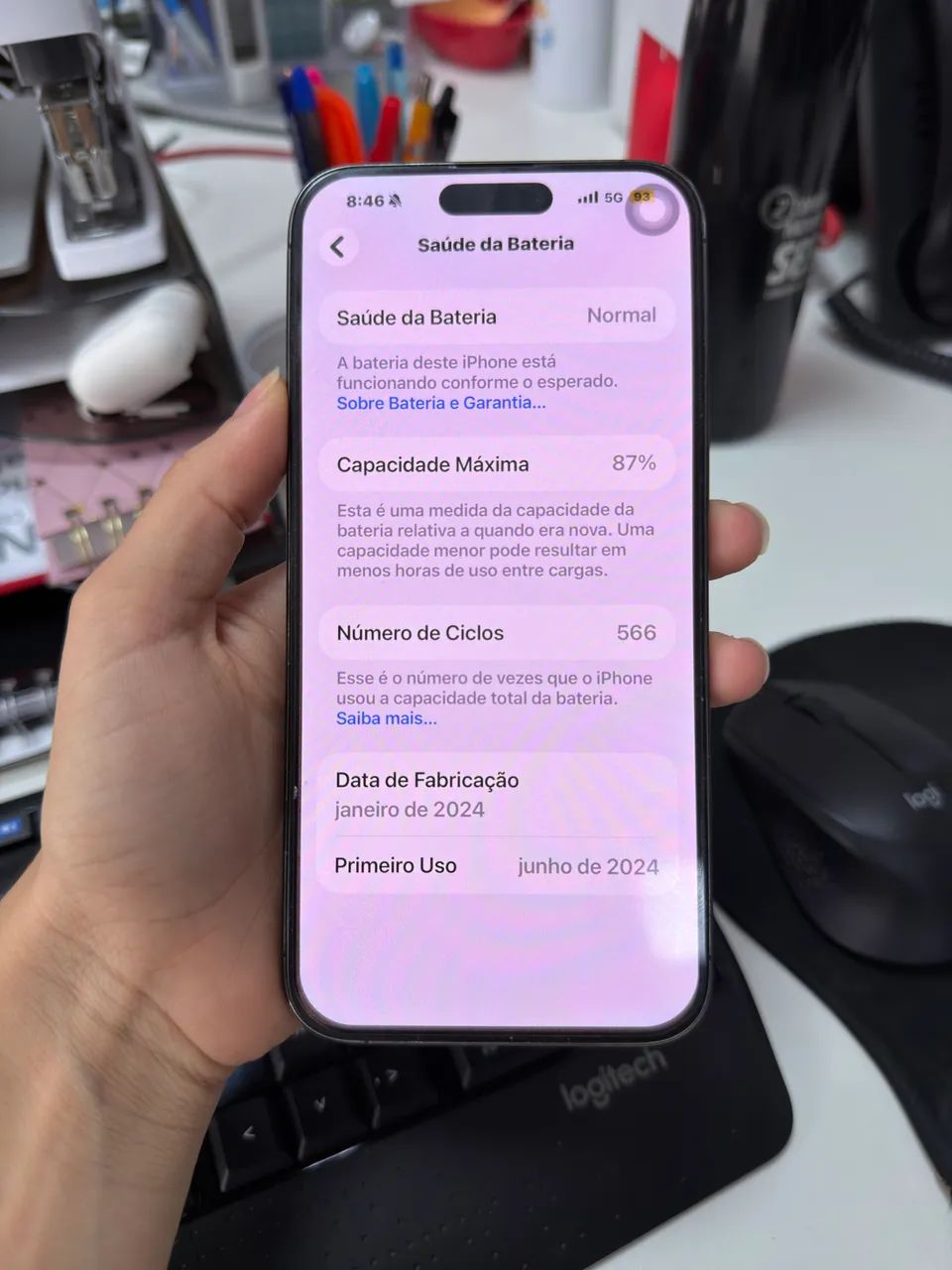 IPHONE 15 PRO MAX PRETO 256gb - Foto 2