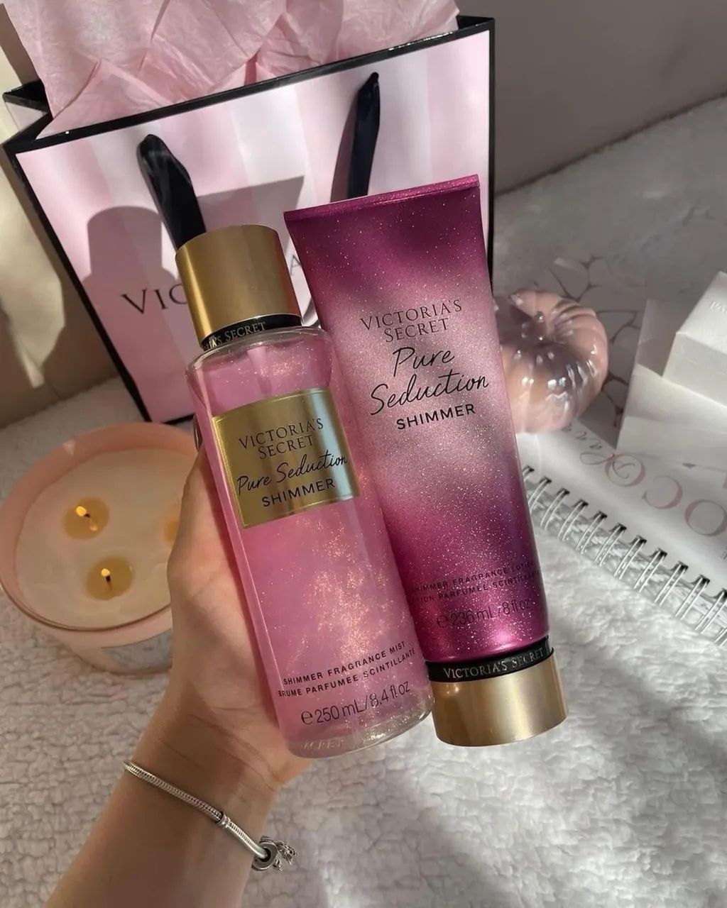 Victoria?s Secret Body Splash e Creme - R$ 130 cada - Foto 3