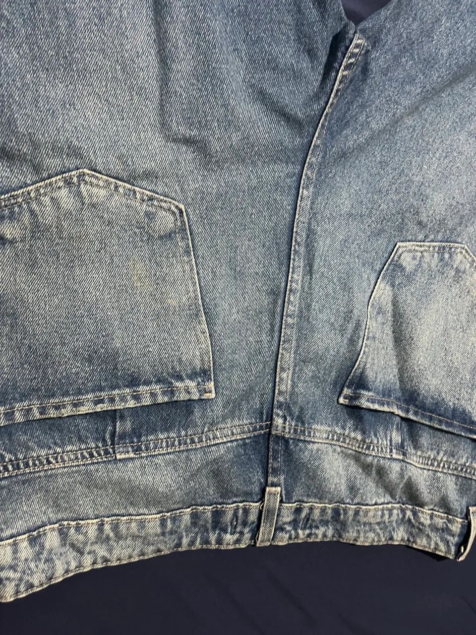 Super baggy jeans lavagem clara - tam 42 - Foto 2