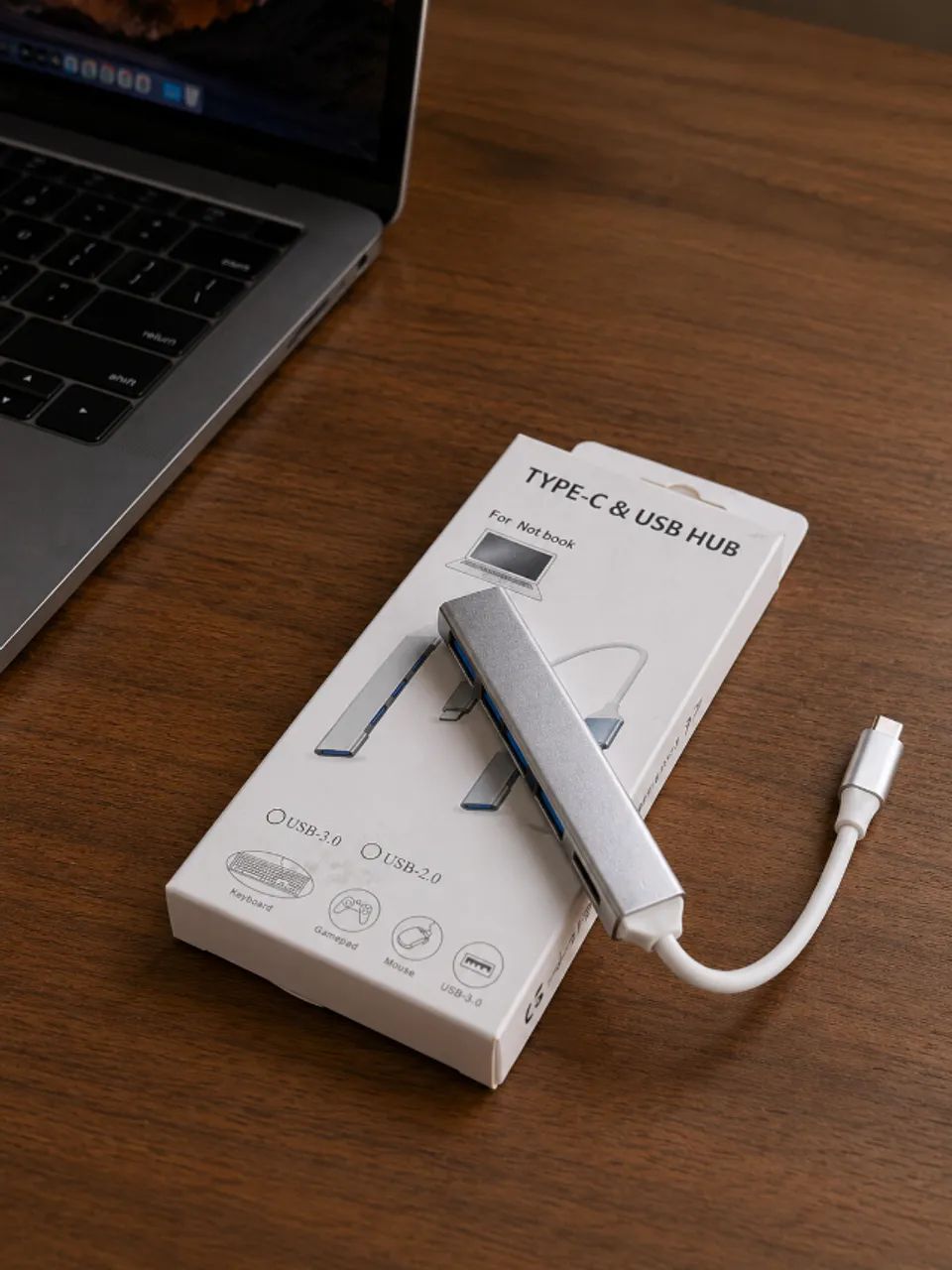 HUB USB 3.0 - 4 portas Tipo C HUB 6C-3