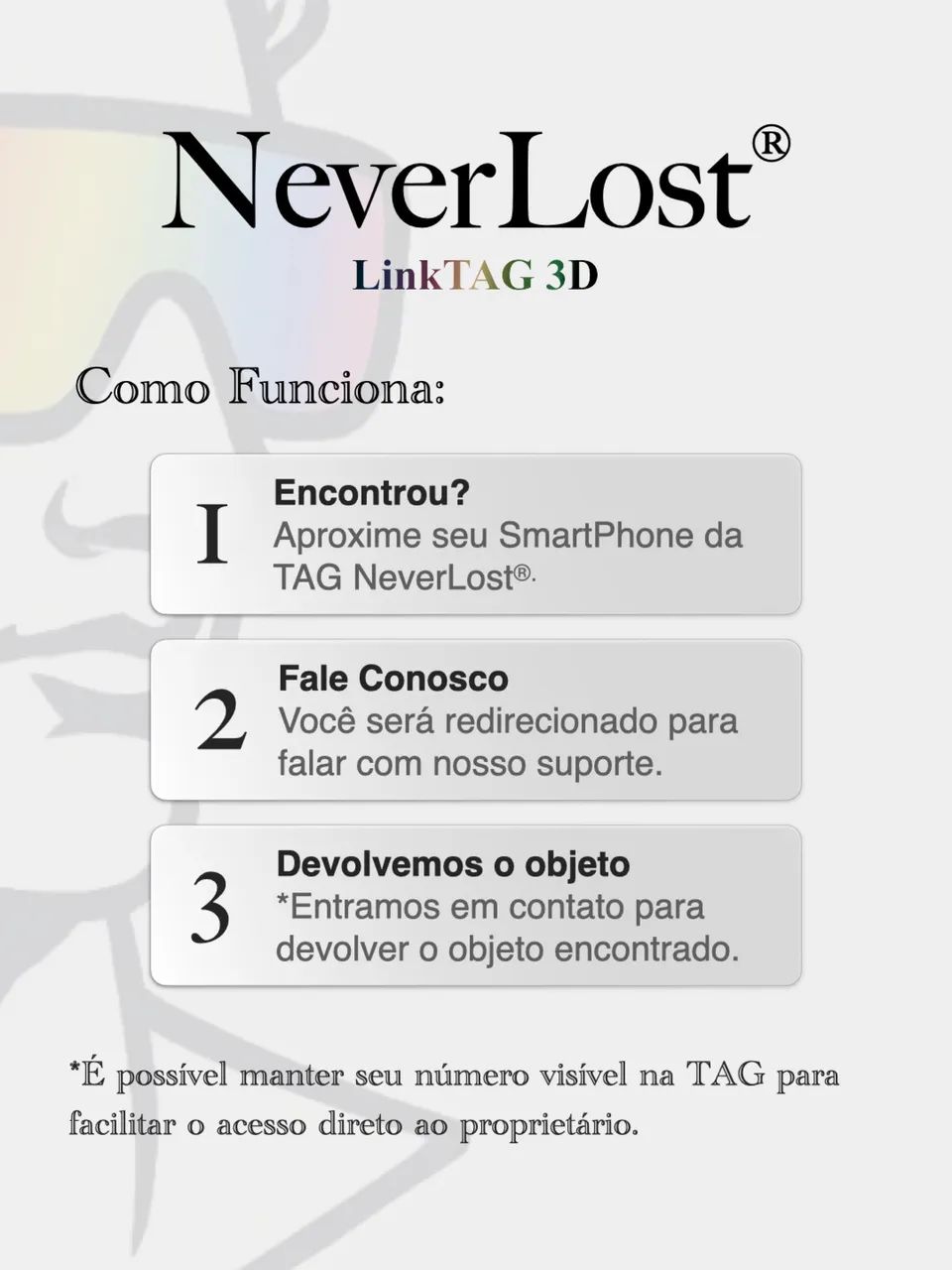 NeverLost® ? SmartTAG NFC para Chaves, Bolsas e Objetos Pessoais - Foto 3