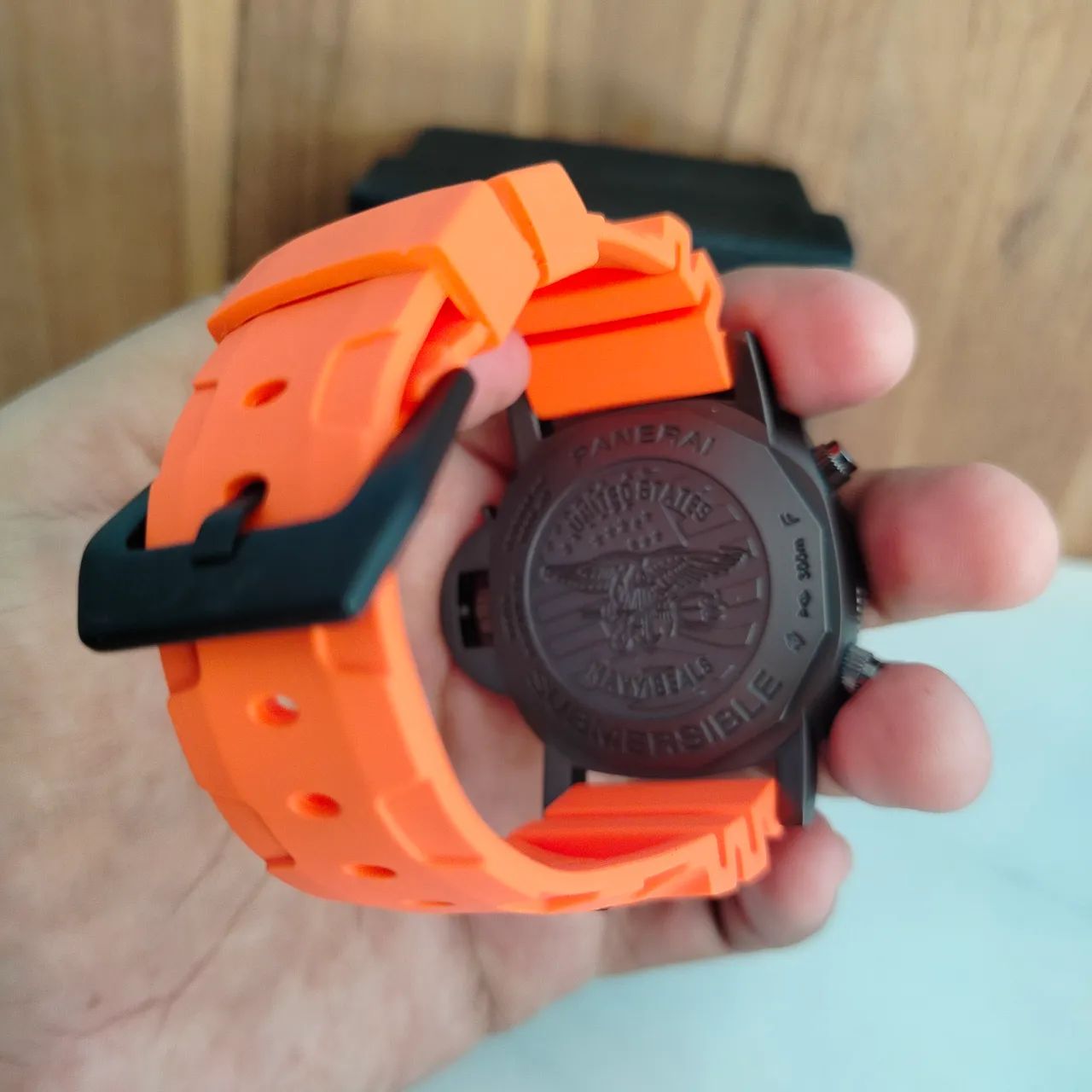 Panerai submersible militare marina borracha  - Foto 3