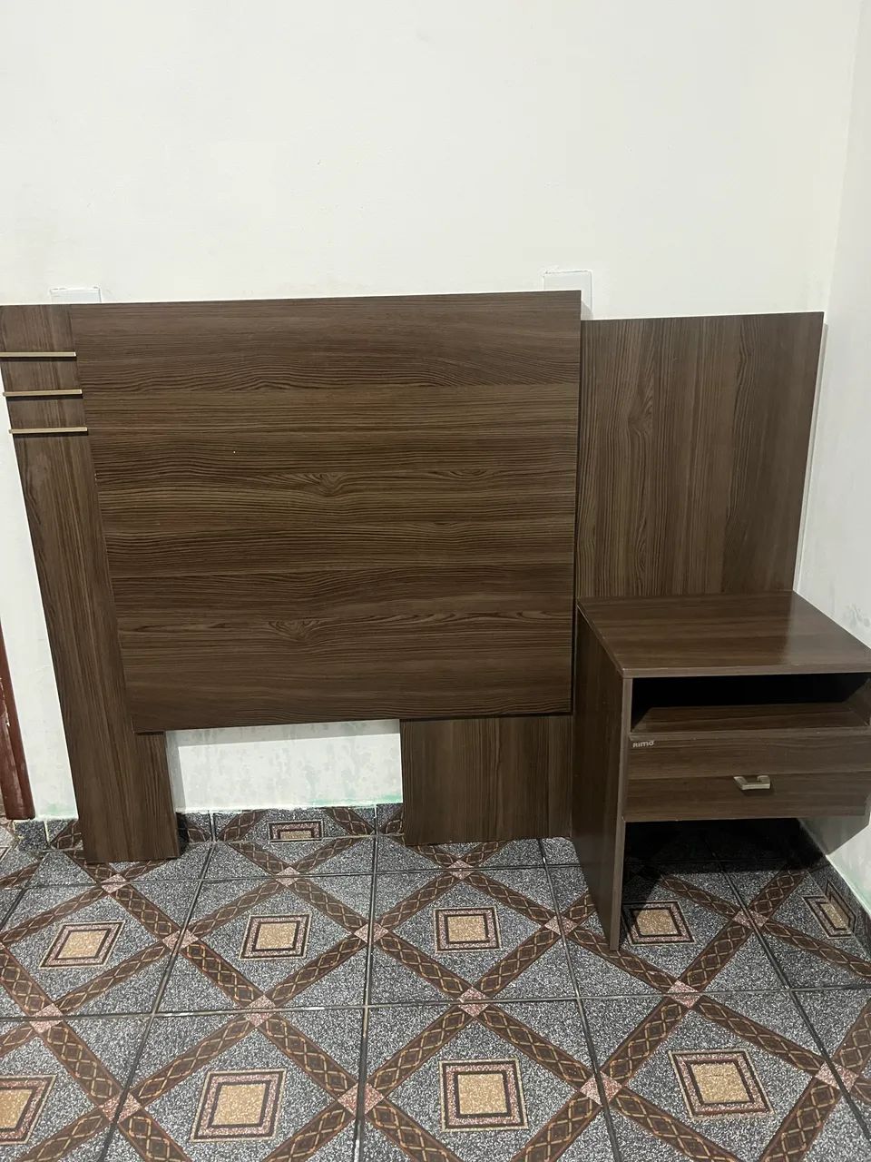 Cama Box de Solteiro com Colchão + Cabeceira - R$ 380 - Foto 4