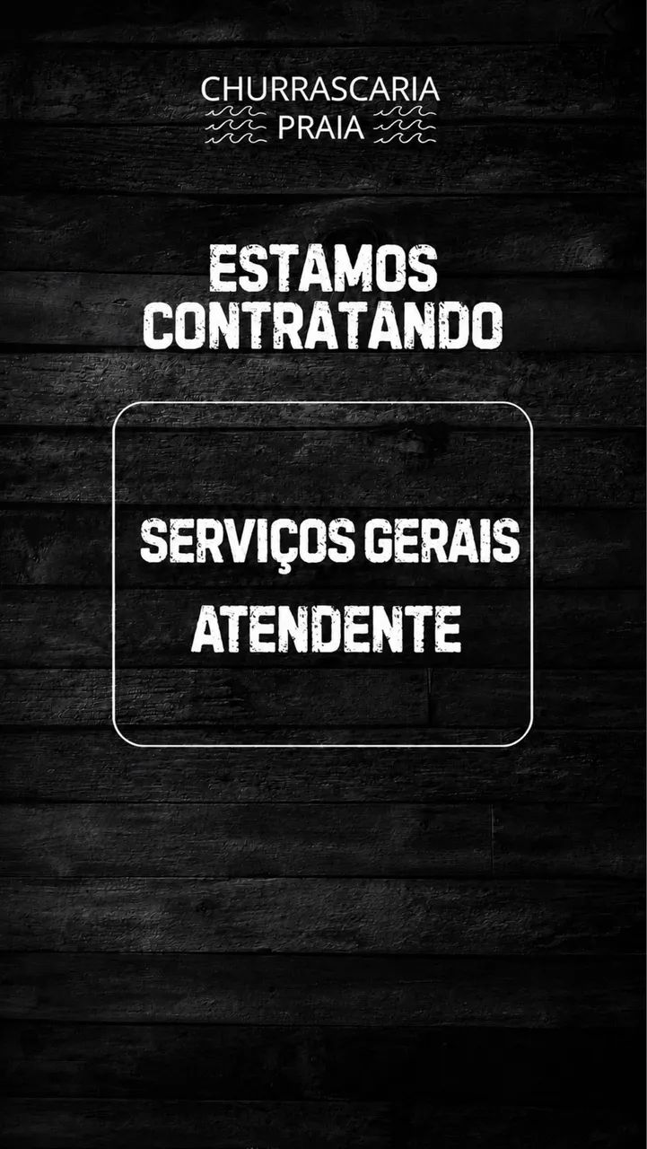 Oportunidade de emprego 