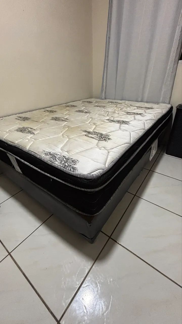 Cama box ortobom (baú + colchão) - Foto 4