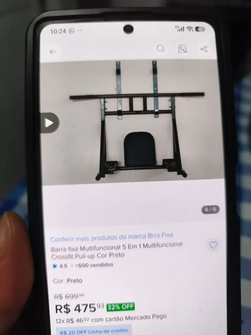 Barra fixa exercícios 150$ - Foto 5