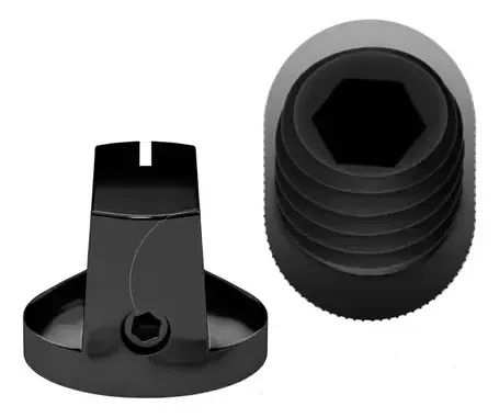 Knobs Vintage  KN 19 Preto - 02 Peças  - Foto 3