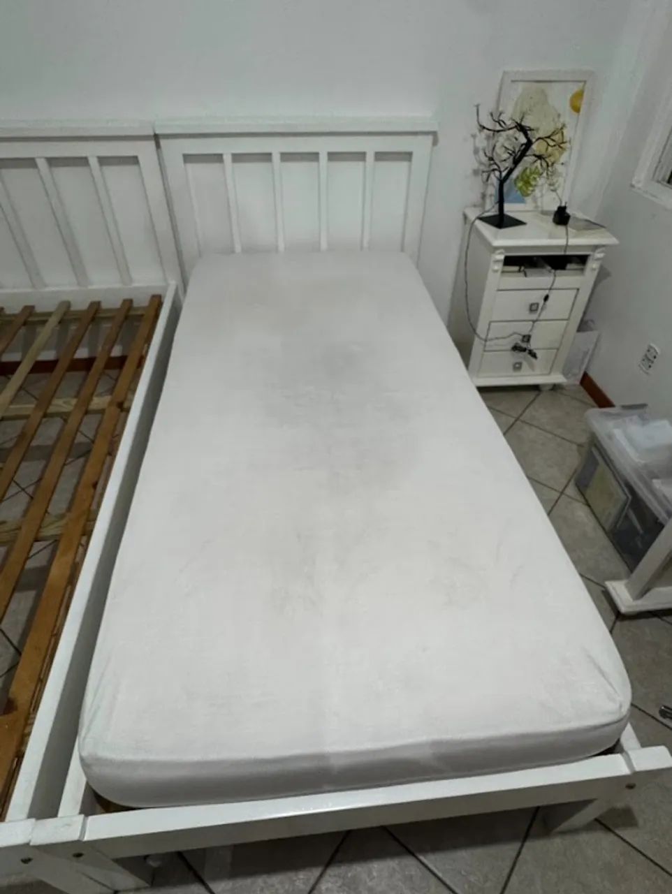 Cama de solteiro + colchão - Foto 3