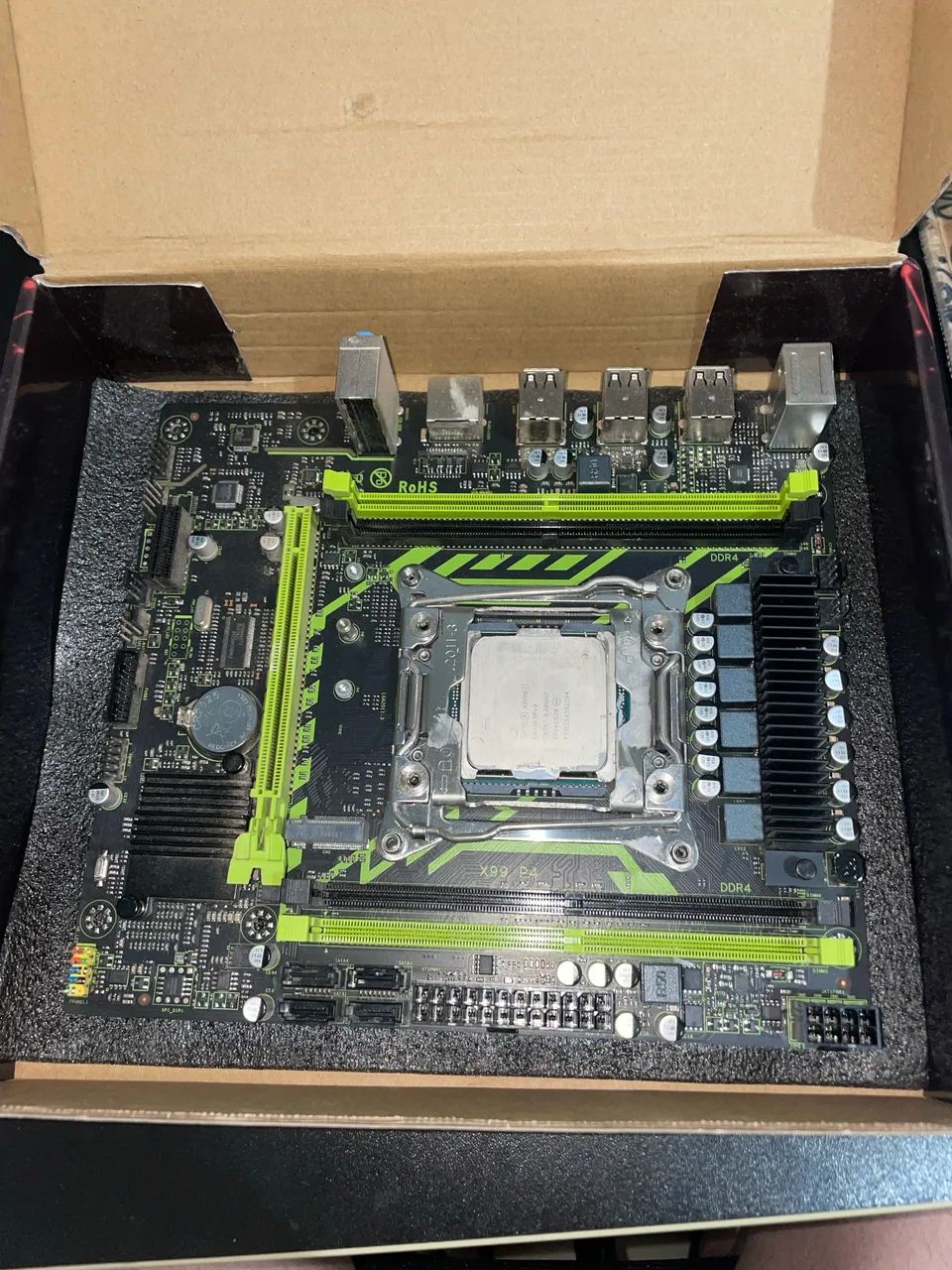 Kit Xeon: Placa-mãe Zsus X99-8D4 + Xeon E5-2630 v4 - Foto 4