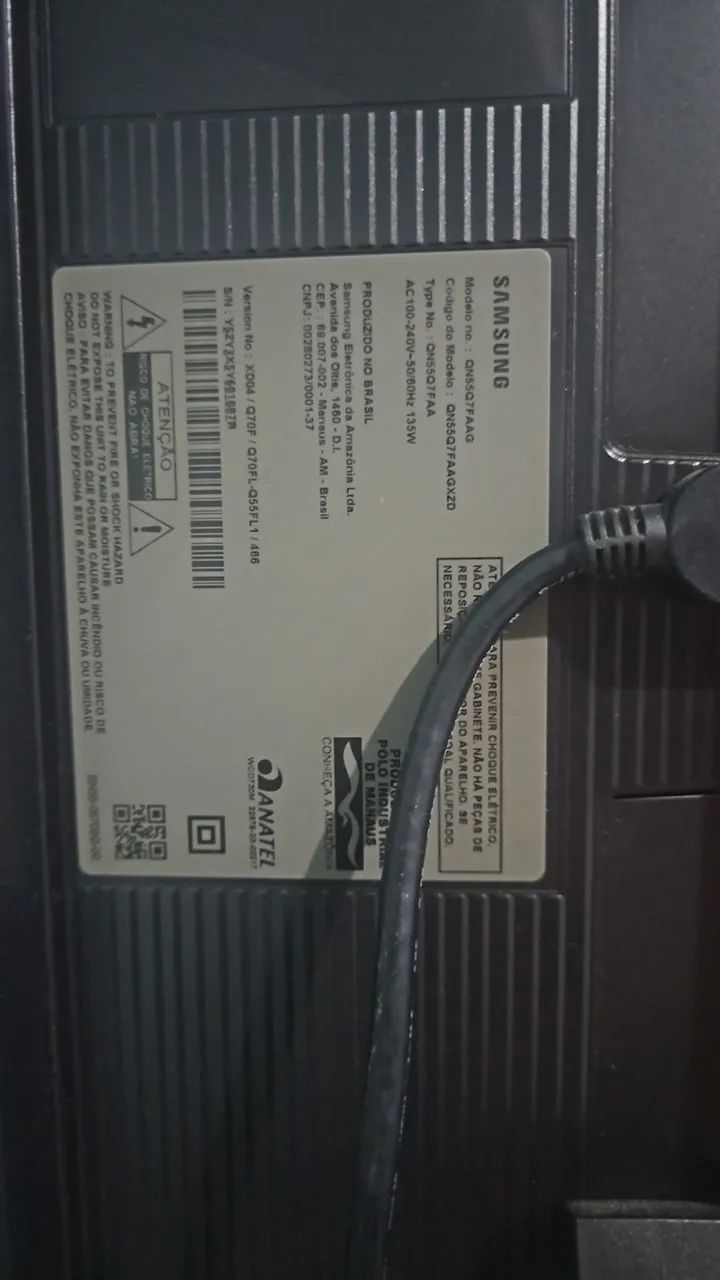 Tv Sansumg Vision Ai 55QEF7 com defeito na tela. - Foto 2